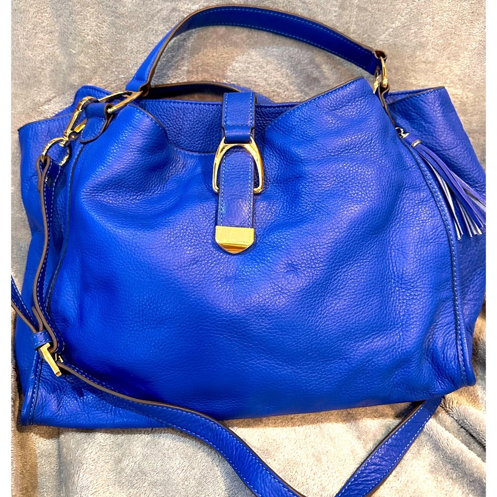 GILI ROYAL BLUE LEATHER BAG